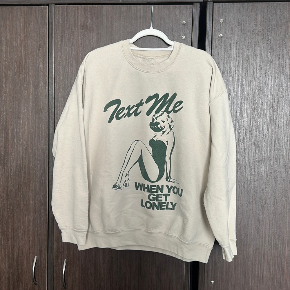 Lonely Ghost Crewneck. Size L